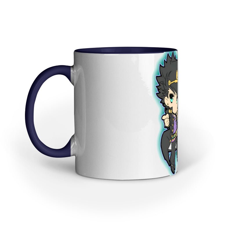 Jotaro Kujo Chibi Edition Mug Available in Black/Dark Blue/Green - RadArc