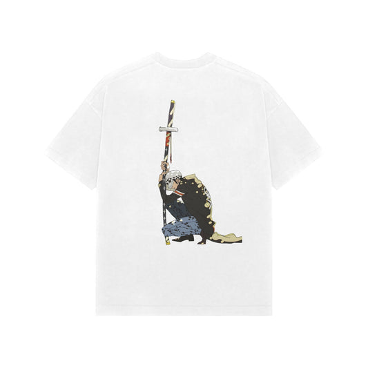 The Surgeon Of Death Oversized Tee available in White/Black/Beige - RadArc