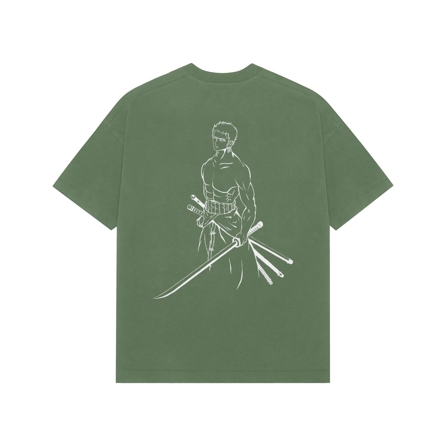 Moss Head [ONE PIECE] Oversized Tee Available in Green/Blue/Black - RadArc