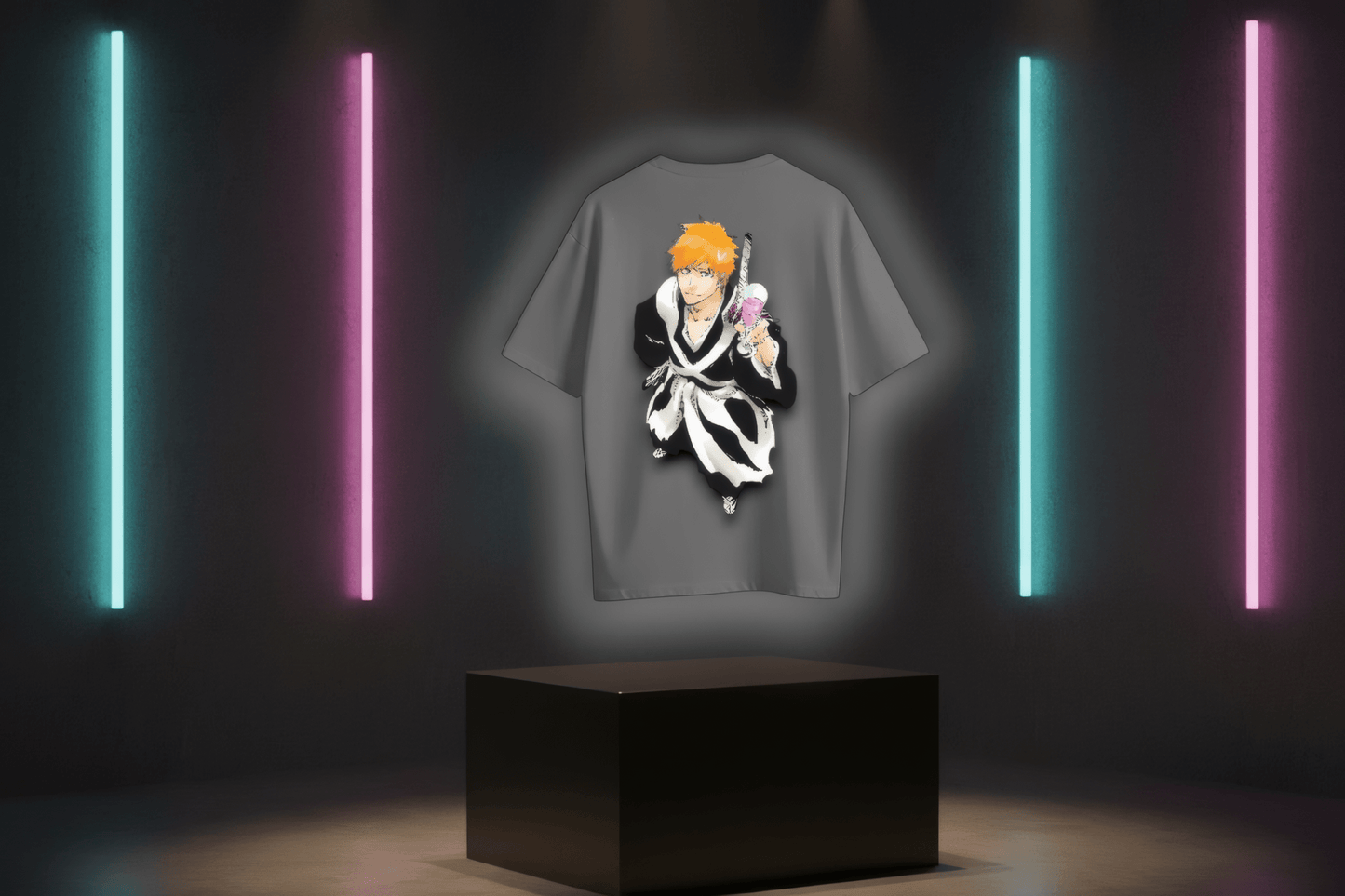 Soul Reaper [BLEACH] Oversized Tee Available in Black/Beige/Grey - RadArc