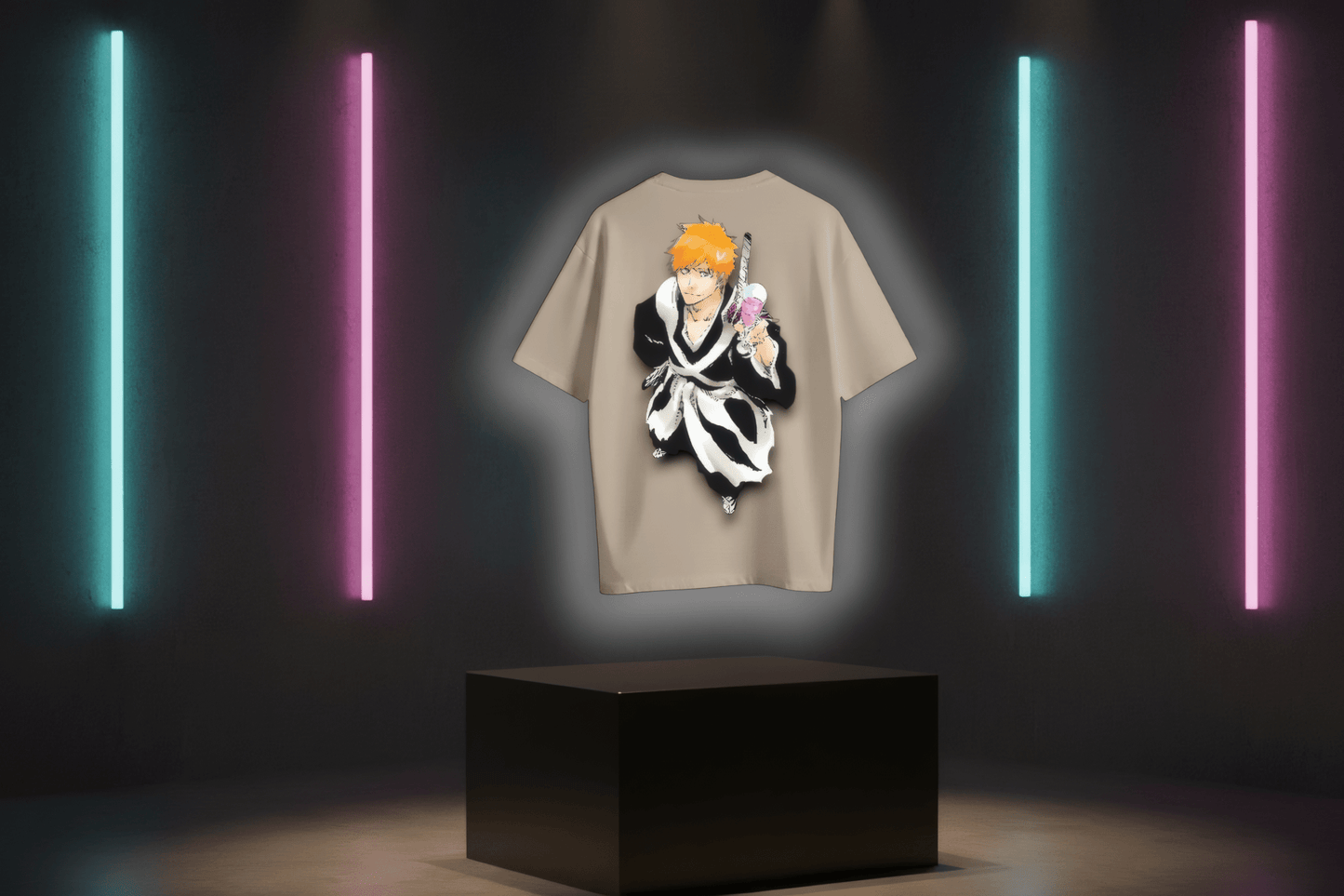 Soul Reaper [BLEACH] Oversized Tee Available in Black/Beige/Grey - RadArc